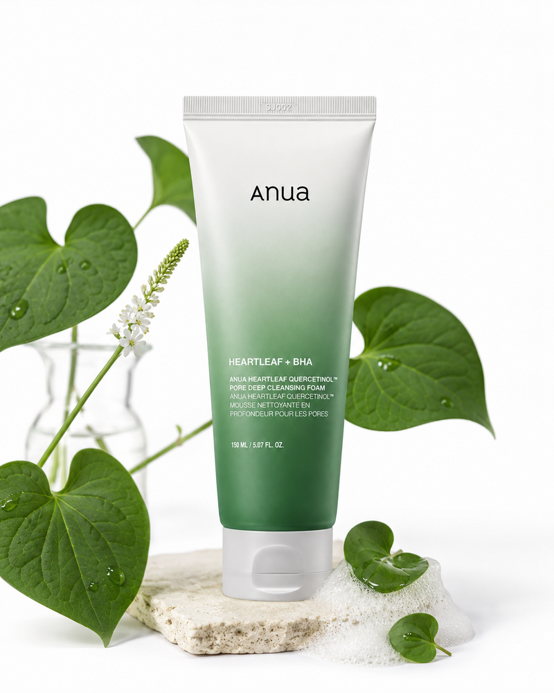 Anua Heartleaf + BHA Quercetinol Pore Deep Cleansing Foam - 5.07 Fl Oz